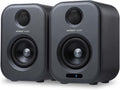 AIYIMA S400 80W Active Bookshelf Speakers with Bluetooth, Optical, RCA, USB Input, Woofer & Horn Tweeter – 2.0 Channel Home Audio for TV, with Remote Control