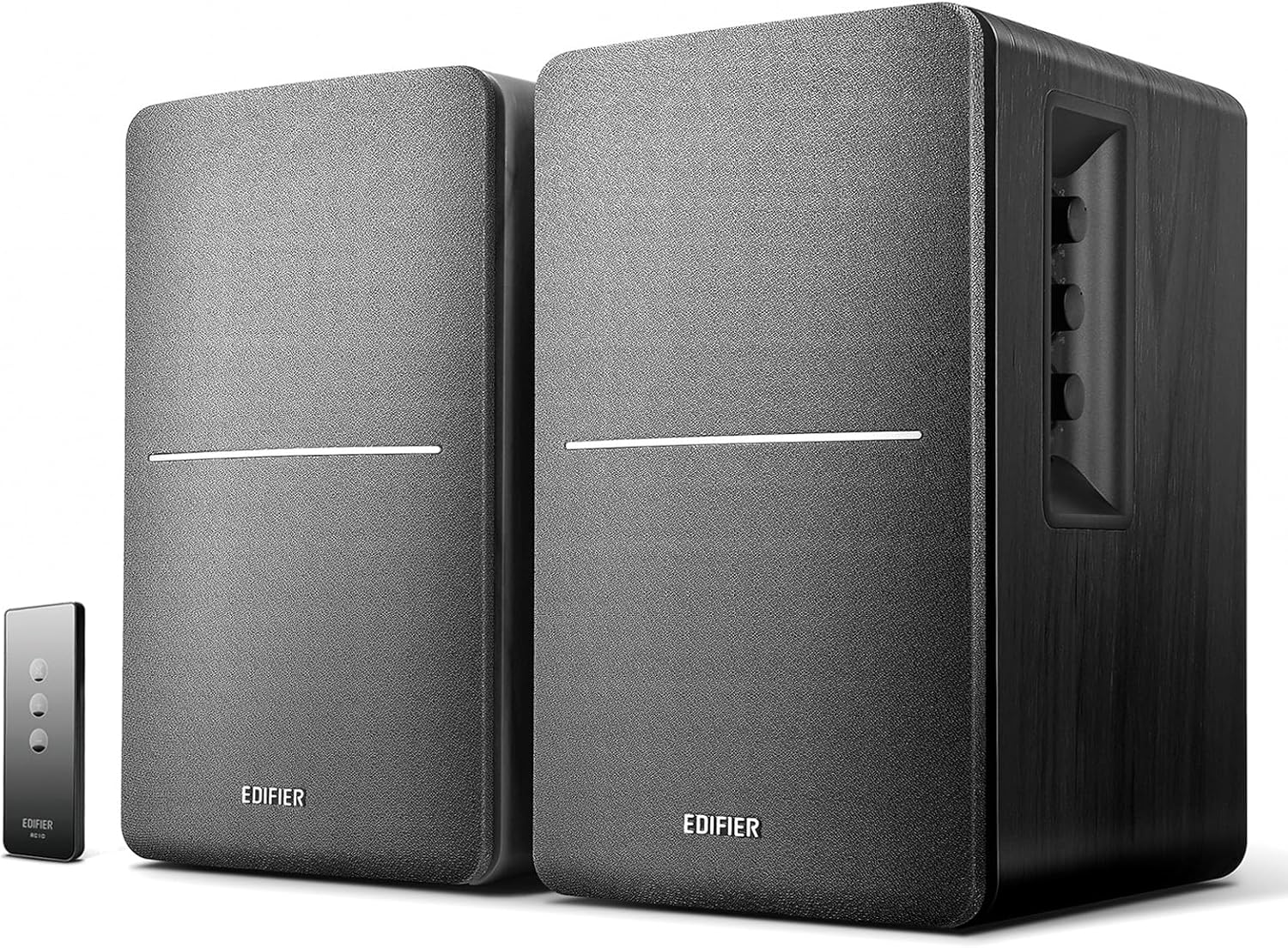 Edifier R1280T Powered Bookshelf Speakers – 2.0 Active Near Field Studio Monitors, 42W RMS