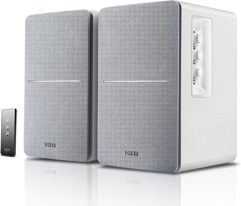 Edifier R1280T Powered Bookshelf Speakers – 2.0 Active Near Field Studio Monitors, 42W RMS