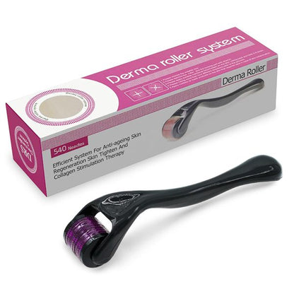 Derma Roller 0.5mm With 540 Micro Needle For Hair Growth And Facial Skin Therapy