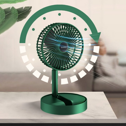 Folding Telescopic Floor Fan Summer Silent Desktop Direct Electric Fan For Office Bedroom School (random Color )