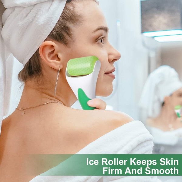 Marzahar Ice Roller For Face & Eye Puffiness Relief, Cold Gel Ice Face Roller Massager