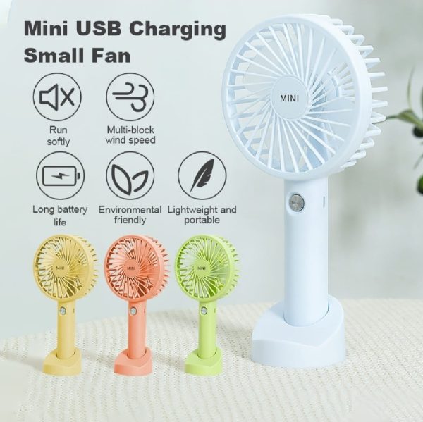 Mini Portable Handheld Fan | Usb Rechargeable Fan