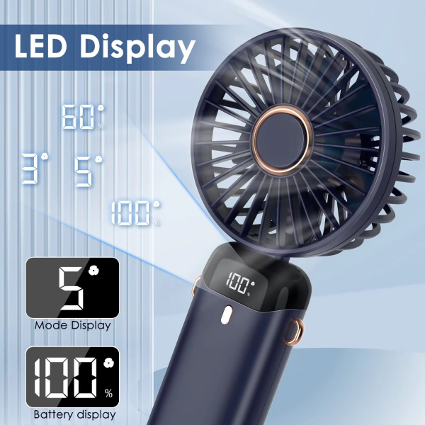 Mini Portable Handheld Fan | Usb Rechargeable Fan